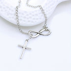 Eternal Cross Pendant Necklace | Gold
