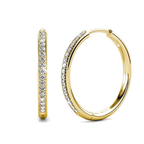 Sorel Pave Earrings | White Gold