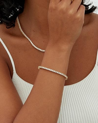 Tennis bracelet | Gold