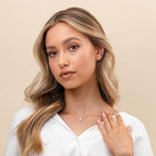 Aurora Crystal Necklace | Gold