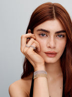 Pave Cuban Bracelet | Gold
