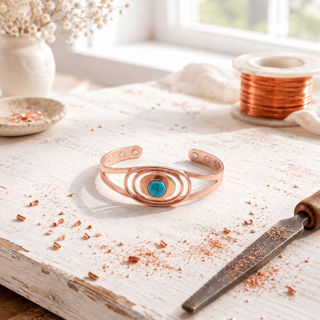 Cora's Ocean Copper Bracelet
