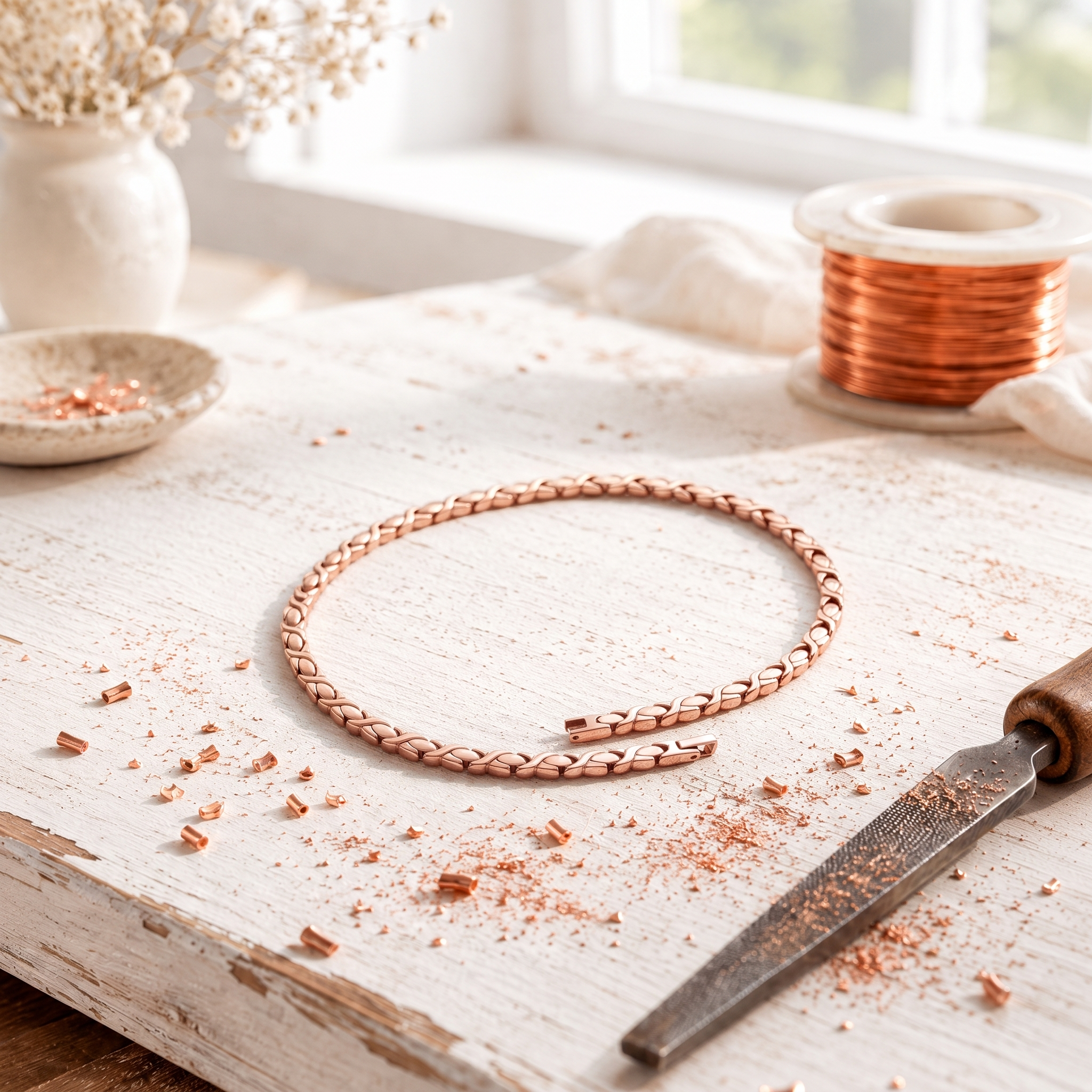 Cora's Splice Copper Necklace