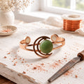 Cora's Lunara Green Copper Bracelet